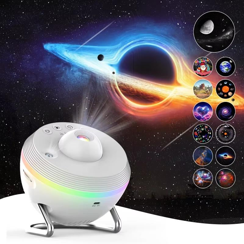 Galaxy Projector Night Light, USB Powered Galaxy Projector Night Light, Starry Sky Projector Night Light, Ambient Light for Bedroom, Home Decor