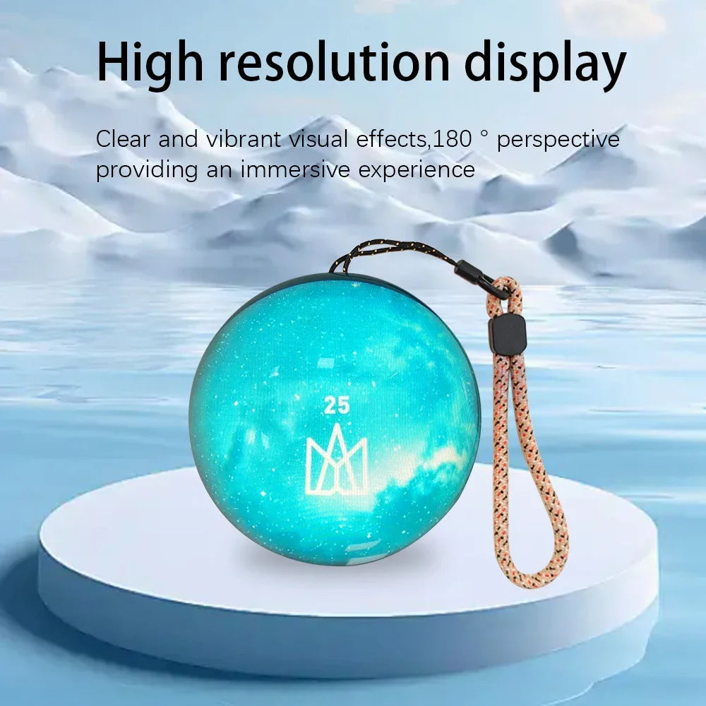 Customizable Video Glass Ball Diy Art Glass Ball Lamp - Spherical Pixel Display, Detachable Video Screen Custom Birthday Gifts