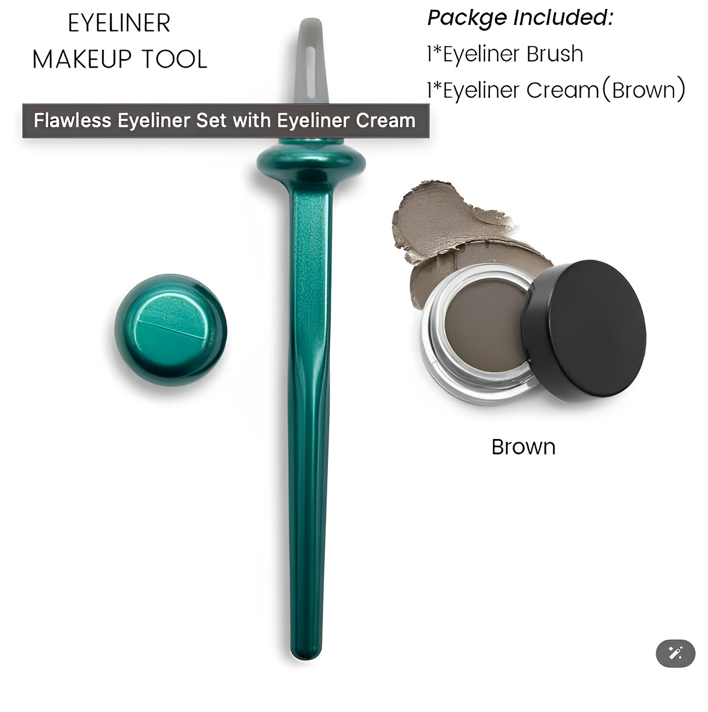 Flawless Eyeliner Set with Eyeliner Cream