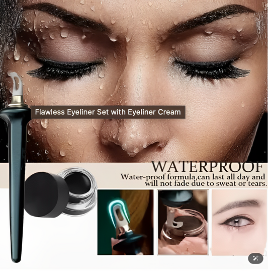 Flawless Eyeliner Set with Eyeliner Cream