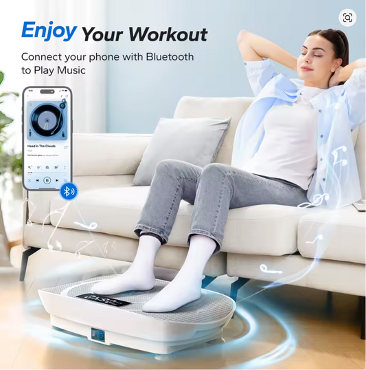 Exercise machine with vibration platform